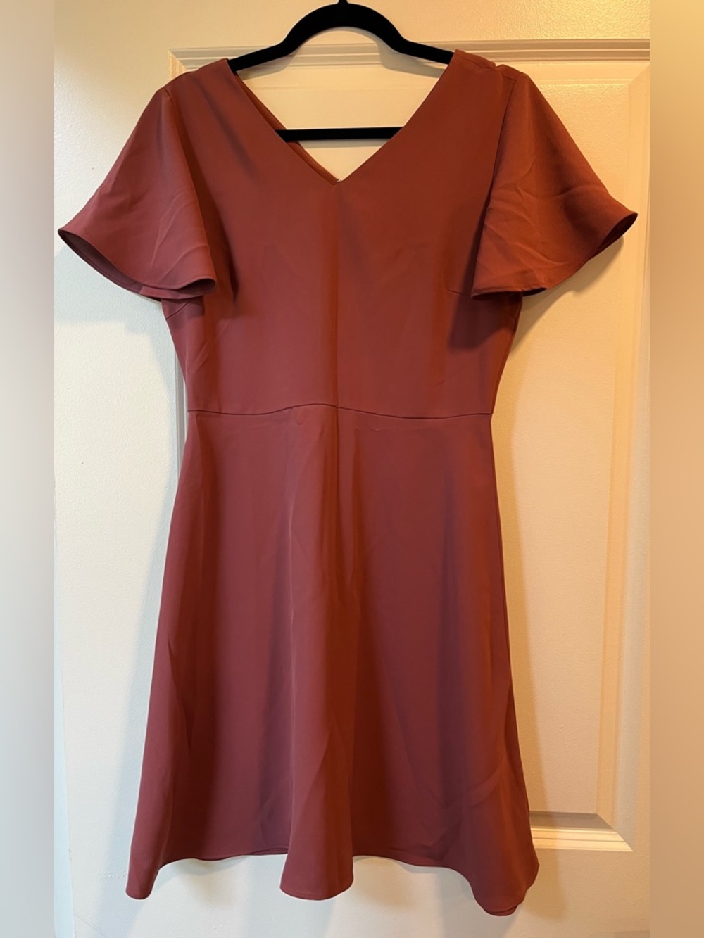 Uniqlo V-Neck Flutter Short Sleeve Dress, Women’s S